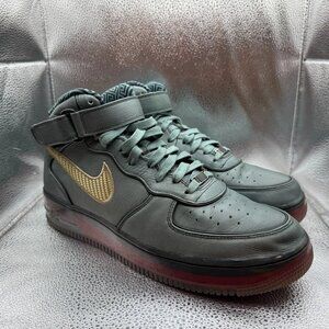 Size 12 Nike Air Force 1  Sprm Mx 07 Mid Gray Mens Lace-Up Sneaker 316665-321